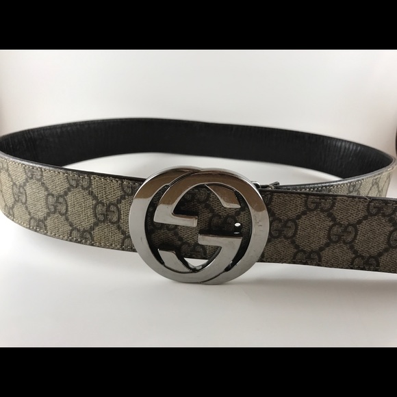 Auth brown Gucci belt interlocking GG monogram - Picture 3 of 5